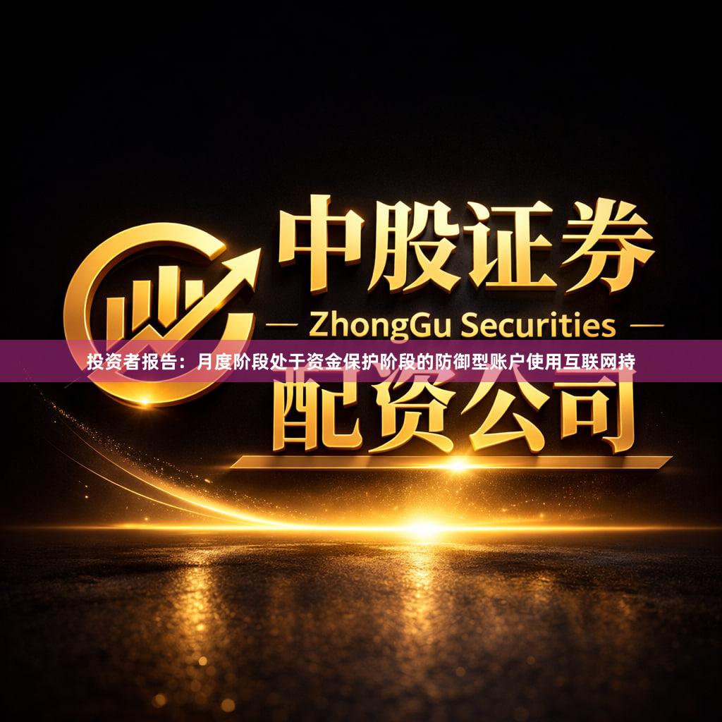投资者报告:月度阶段处于资金保护阶段的防御型账户使用互联网持