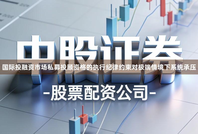 国际投融资市场私募投顾资格的执行纪律约束对极端情境下系统承压